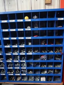 72 HOLE METAL ORGANIZATION RACK
