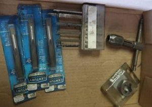 3 BRAND NEW PLUG TAPS & TINY SAW BLADES & MORE
