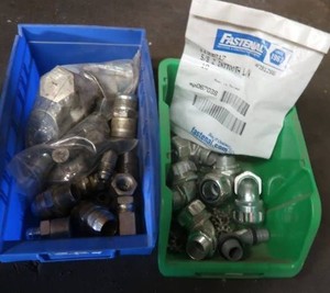 ELECTRICAL WIRE CONDUITS & LARGE BOLTS