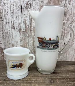 2 Piece Train Pitcher and Cup Set