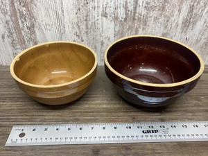 2 Piece USA Brown Bowl set