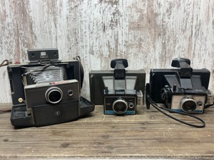 3 Vintage Polaroid Cameras