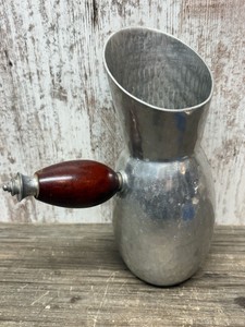 Mid-century B.W. BUENILUM Hammered Aluminum Pitcher with Wood Handle