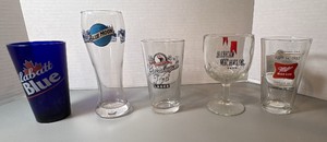 5 Beer Glasses