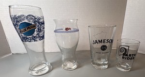 Jameson Irish whiskey glass3 other Beer glasses