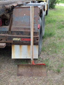 Pair of Metal Push Snow Shovels
