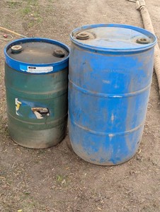 2 Plastic Drums 5530