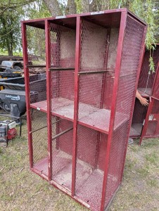 Large Red Cabinet - Mesh - 75 x 46 x 22