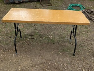 6 foot Folding Wooden Table