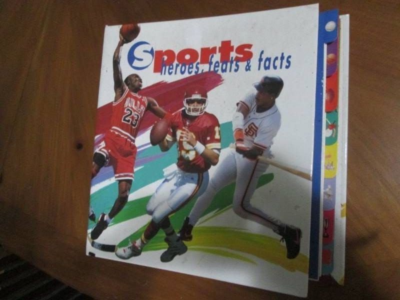 Sports heroes feats and facts binde...