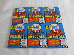 6 1990 Fleer Baseball Packs...