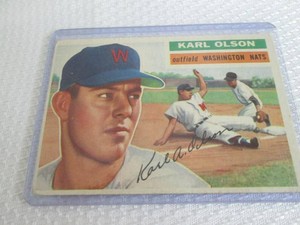 1955 Topps Karl Olson Card...