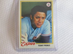 1978 Topps Tony Perez Card ...