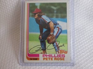 1982 Topps Pete Rose Card...