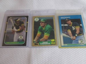 1987 Jose Canseco Topps, Donruss & ...