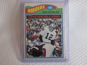 1977 Topps Ken Stabler Card...
