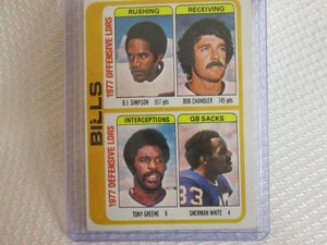 1978 Topps OJ Simpson Bills Leaders...