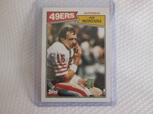 1987 Topps Joe Montana Card...