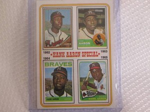 1974 Topps Hank Aaron Card...