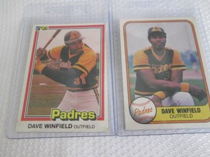 1981 Fleer & Donruss Dave Winfield ...