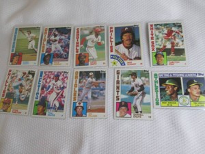 1984 Topps Baseball Cards...