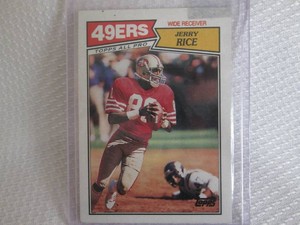 1987 Topps Jerry Rice Card...