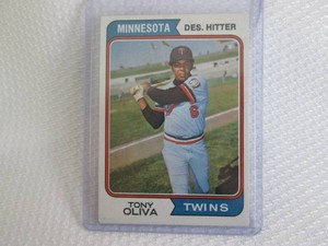 1974 Topps Tony Oliva Card...