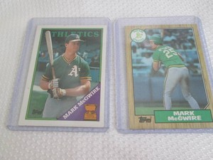 1987 & 1988 Topps Mark McGwire Card...