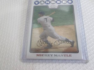 2008 Topps Chrome Mickey Mantle Car...