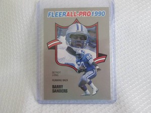 1990 Fleer Barry Sanders All Pro Ca...