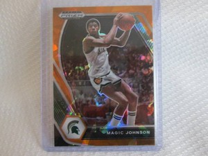 2021 Prizm Magic Johnson Orange Pri...