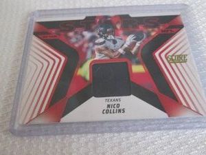 2025 Score Nico Collins Patch Card...