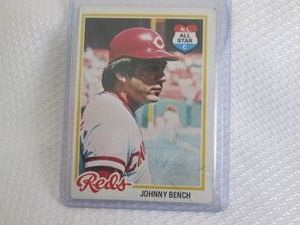 1978 Topps Johnny Bench Card...