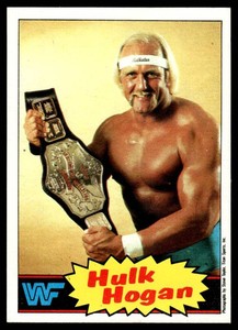 Hulk Hogan RC 1985 Titan Sports #1 Rookie WWF Football Card Vintage