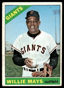 Willie Mays 1966 Topps #1 Vintage Baseball Card