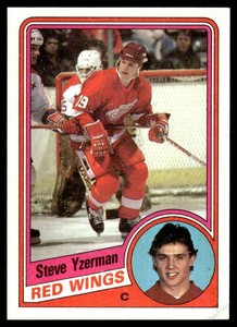 Steve Yzerman RC 1984 Topps #49 Rookie Vintage Hockey Card