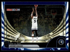 Anthony Edwards 149 2026 NBA Hoops Highlights #270 Numbered 093149 Minnesota Timberwolves Basketball Card