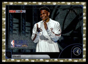 Anthony Edwards 50 2025 Gold NBA All-Star 2026 NBA Hoops #279 Numbered 3350 Minnesota Timberwolves Basketball Card