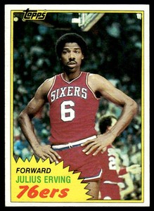 Julius Erving 1981 Topps #30 Vintage Basketball Card