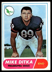 Mike Ditka 1968 Topps #162 Vintage Football Card