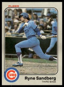 Ryne Sandberg RC 1983 Fleer #507 Vintage Rookie Football Card