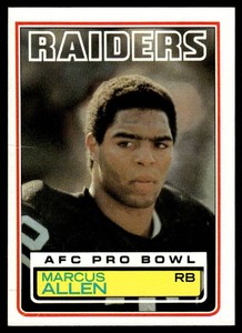 Marcus Allen RC 1983 Topps #294 Vintage Football Rookie Card