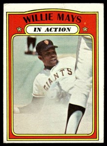 Willie Mays 1972 Topps #50 Vintage Baseball Card