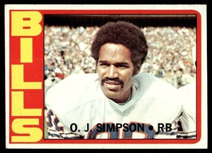 OJ Simpson 1972 Topps #160 Vintage Football Card