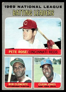 Roberto Clemente  Pete Rose 1970 Topps NL Batting Leaders #61 Vintage Baseball Card
