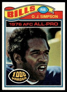 OJ Simpson 1977 Topps #100 Vintage Football Card