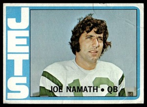 Joe Namath 1972 Topps #100 Vintage Football Card