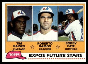 Tim Raines RC 1981 Topps Expos Future Stars #479 Vintage Rookie Baseball Card
