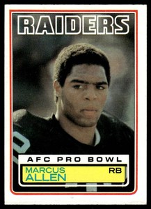 Marcus Allen RC 1983 Topps #294 Vintage Rookie Football Card