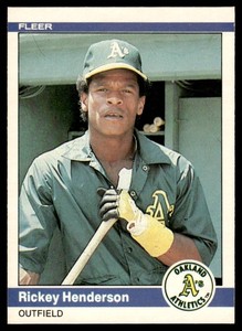 Rickey Henderson 1984 Fleer #447 Vintage Baseball Card